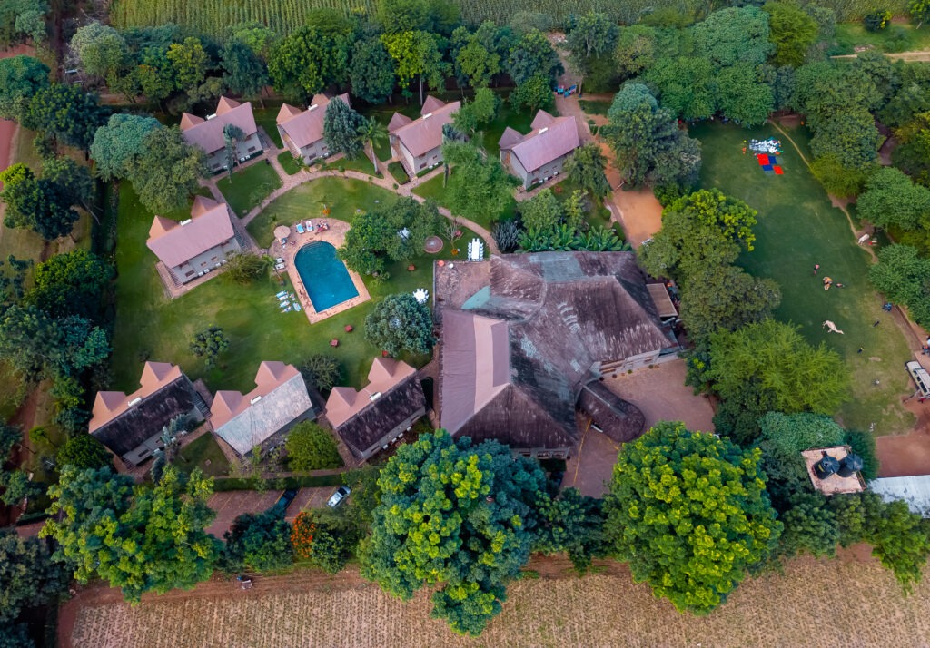 Weruweru River Lodge Aerial View